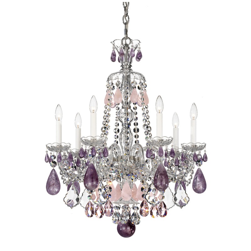 Schonbek 5536 Hamilton Rock Crystal 7-lt 24″ Chandelier
