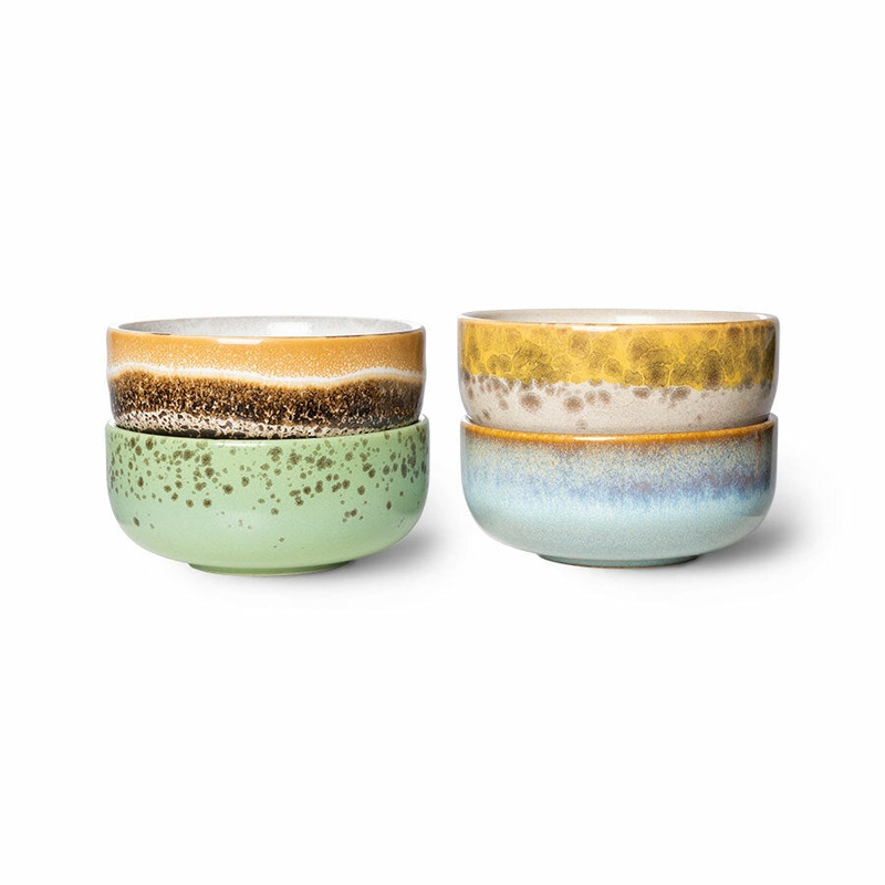 70s Ceramics XS Bowls – Castor Set of 4