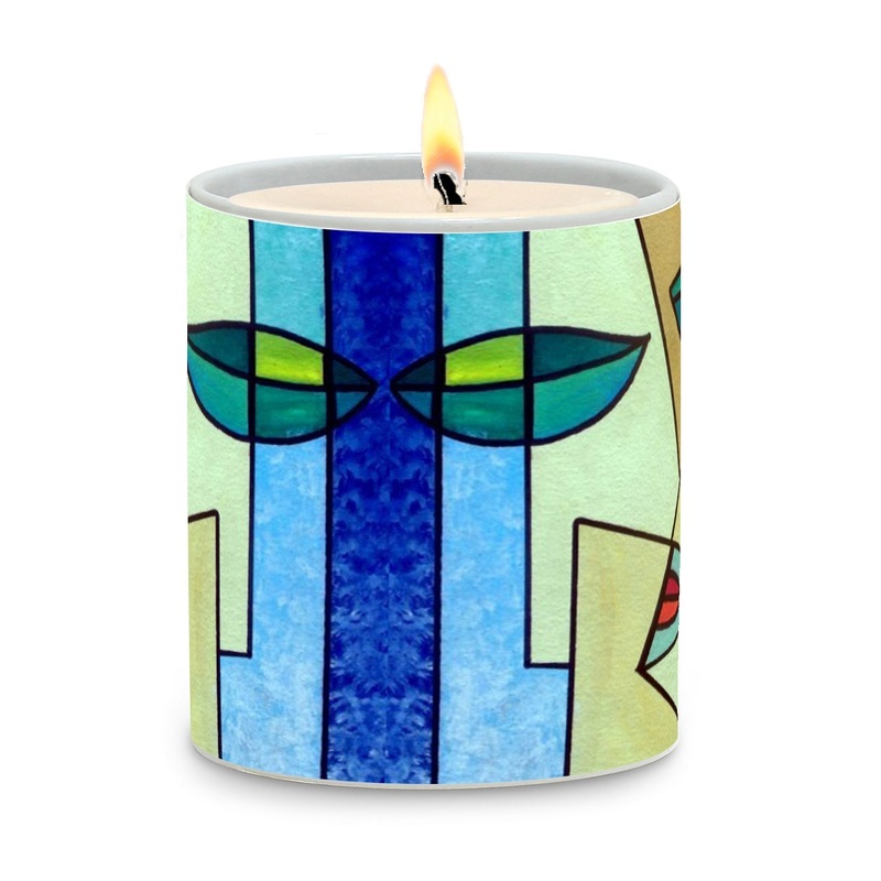 SUBLIMART: Modernism – Porcelain Soy Wax Candle (Design #PIC06)
