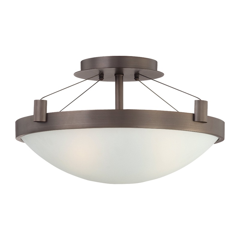 Suspended Semi-Flush Mount Ceiling Light