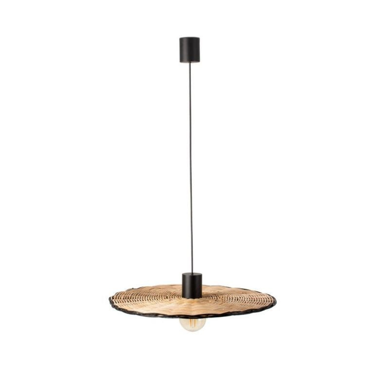 Faro Costas Black-Rattan Pendant Lamp
