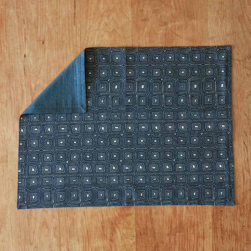 Kai Placemat in indigo set of four 100% cotton