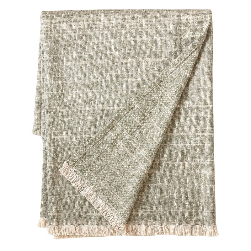 Oliver Ombre Throw | Sage