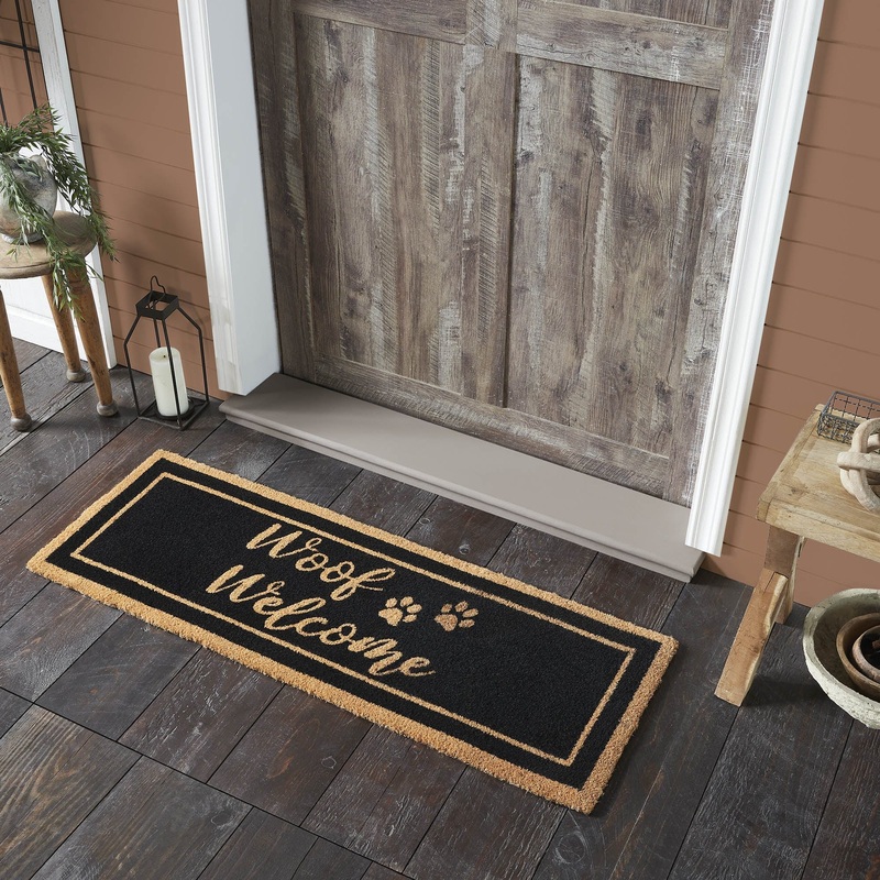 Woof Welcome Coir Rug Rect 17×48