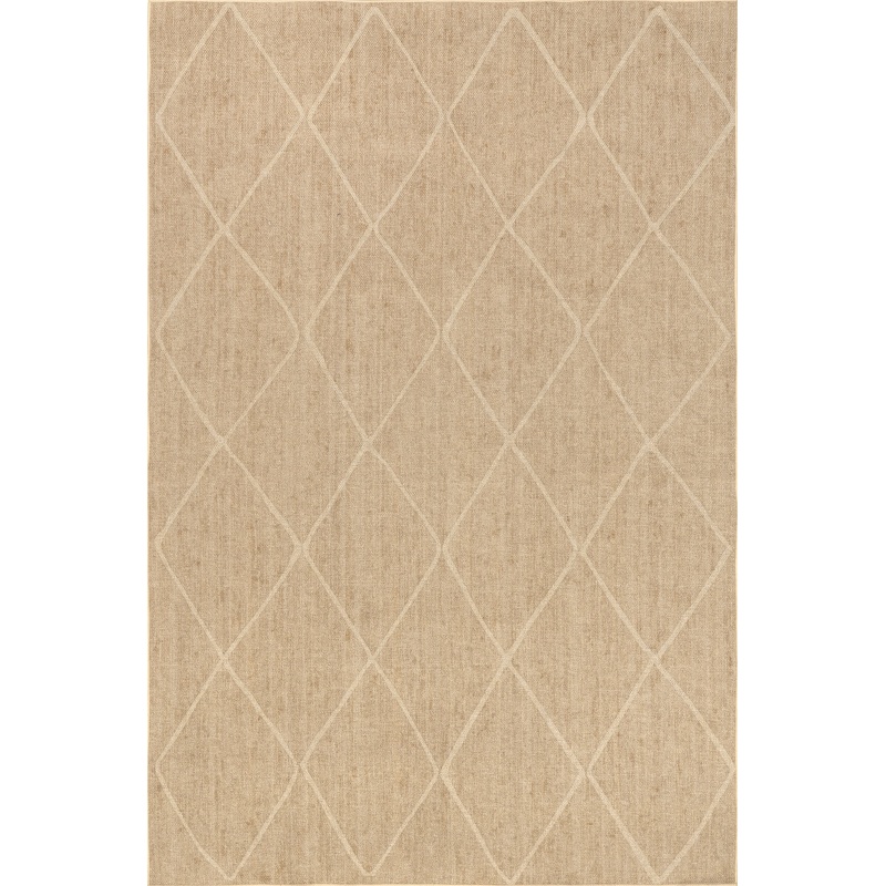 Giselle Easy-Jute Washable Trellis Rug | Ivory