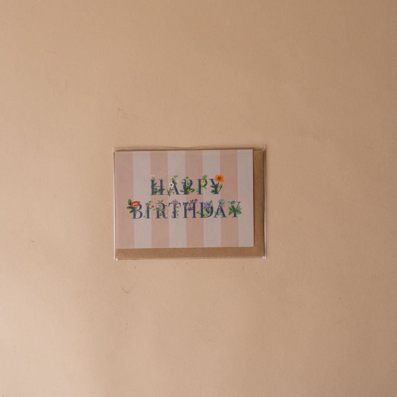 Happy Birthday Flowers Card