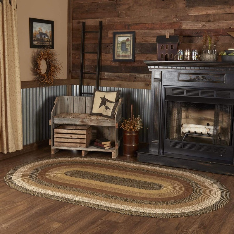 Kettle Grove Jute Rug Oval w/ Pad 60×96