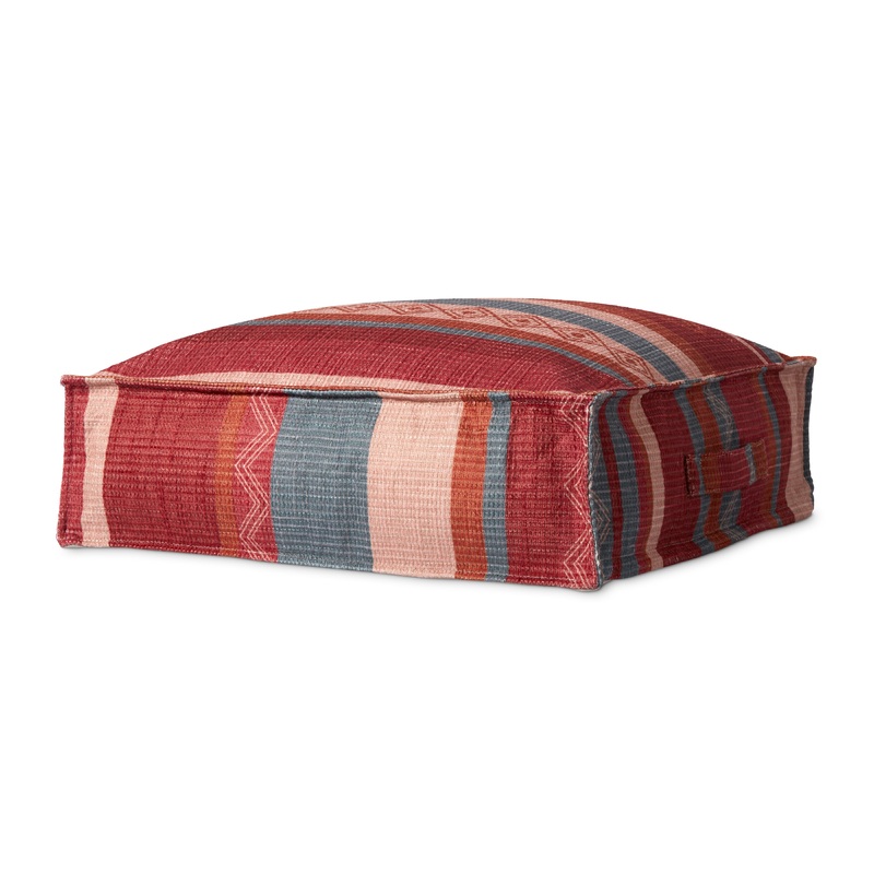 Loloi Poufs PF0014 Machine Woven Global/Ethnic Pouf by Loloi