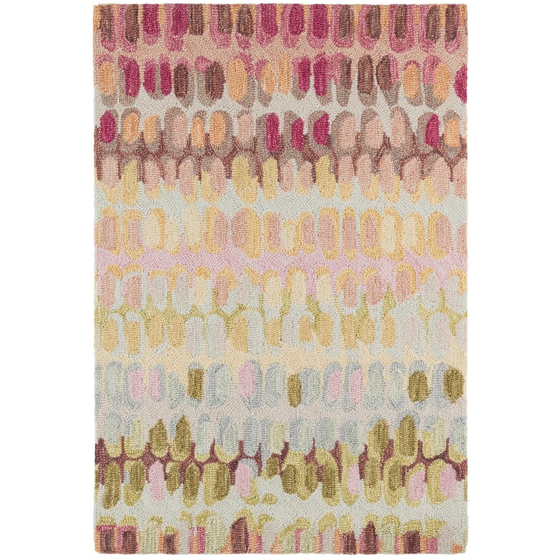 Paint Chip Hand Micro Hooked Wool Rug | Pastel