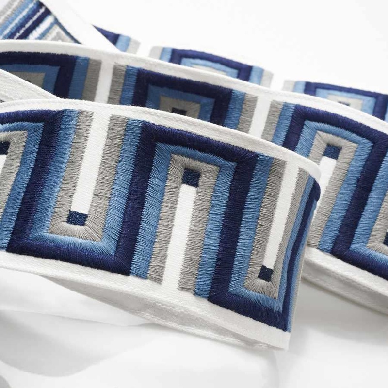 Palazzo Blue Drapery Sample