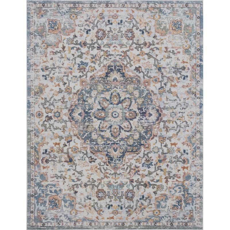 Tayse Oriental Area Rug REI12-Antonia Traditional Cut Pile Indoor Polypropylene