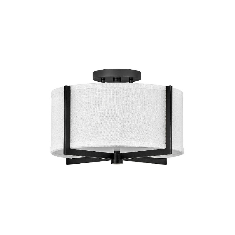 Hinkley 41706 Axis Off White 2-lt 15″ LED Semi-Flush Mount