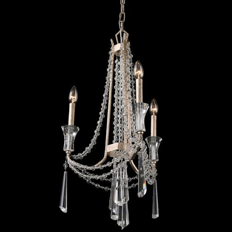 Varaluz 270C03 Barcelona 3-lt 17″ Crystal Chandelier