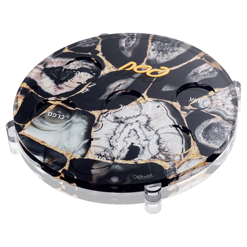 Waterdale Collection Agate Seder Plate