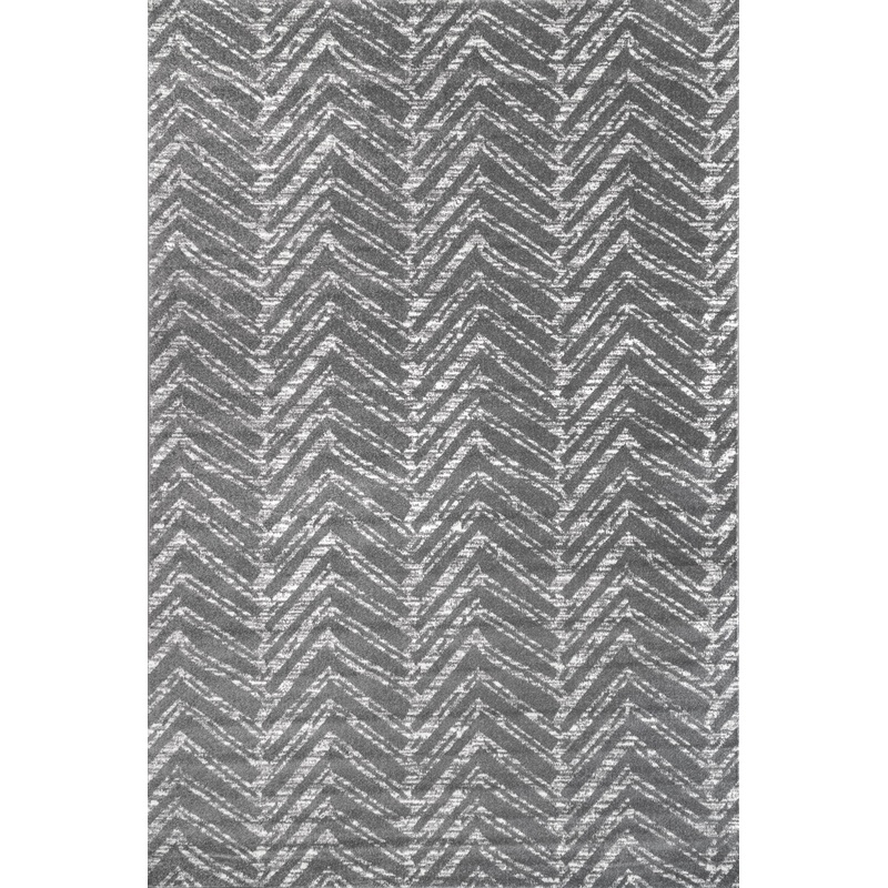 Antique Chevron Rug | Dark Grey