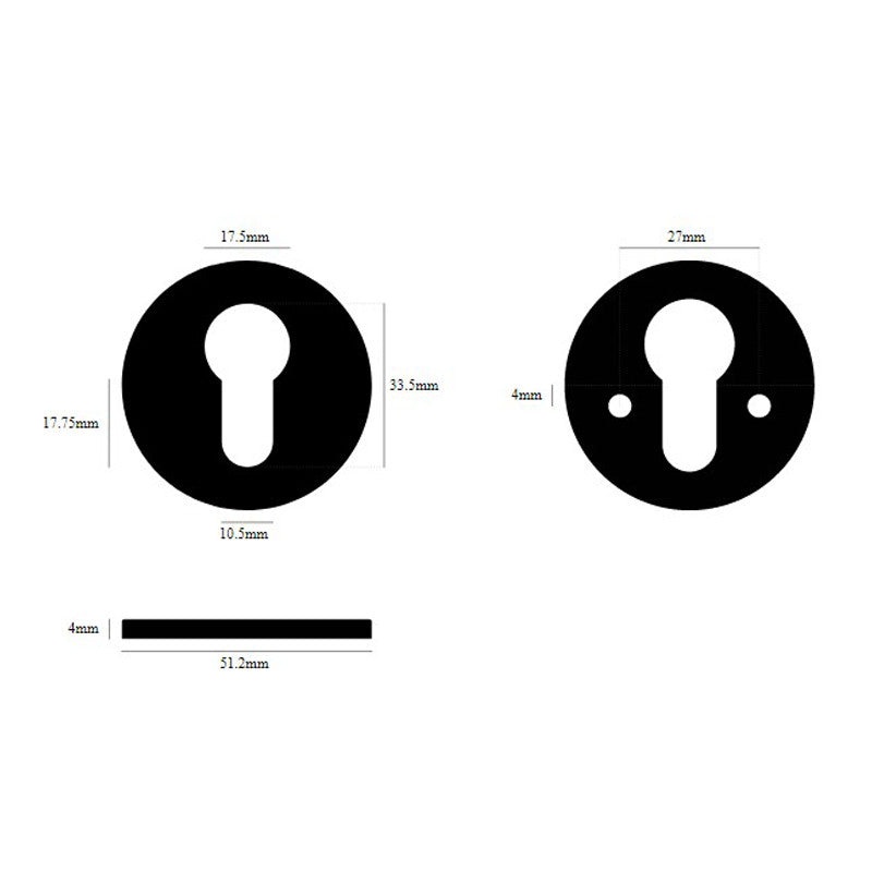 Buster + Punch Euro Cylinder Key Escutcheon