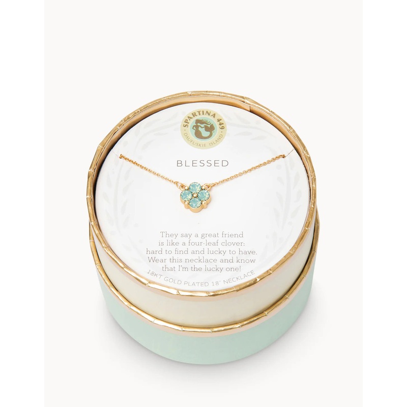 Sea La Vie Necklace Blessed Clover