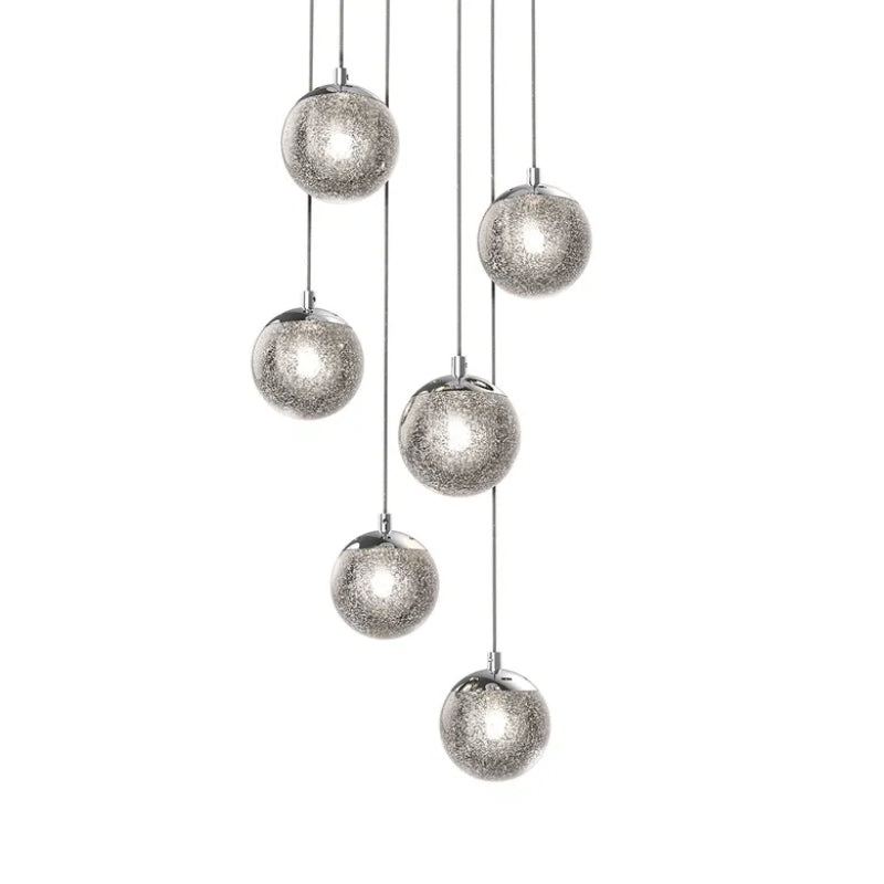 Sonneman 2963 Champagne Bubbles 6-lt 12″ Round LED Chandelier