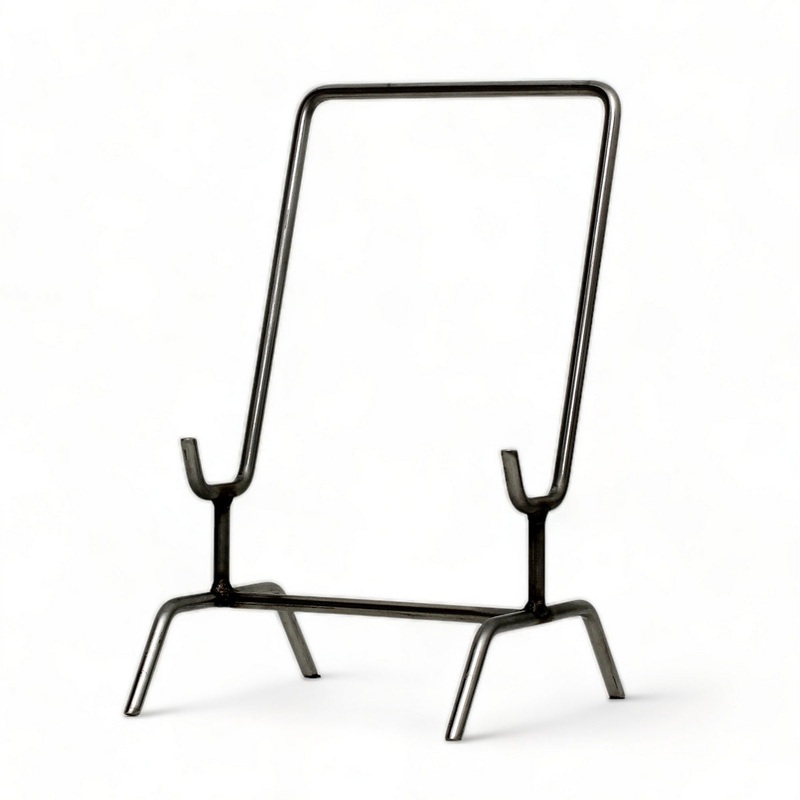METAL STAND: Iron Plate Stand CHROME (Max plate size 18″ Diam.)