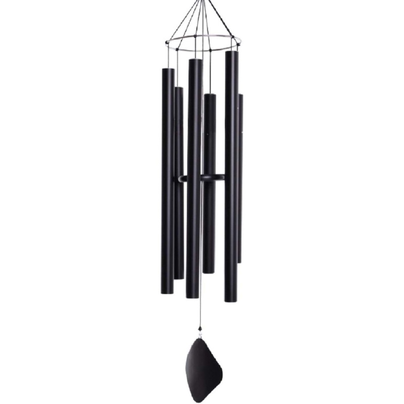 Music of the Spheres Mongolian Alto, Medium Handcrafted, Precision Tuned, Weather Resistant Unique Outdoor Wind Chime, 50″