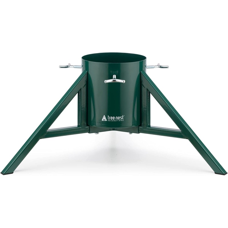 Tree Nest Geometric Steel Christmas Tree Stand for Real Trees Up To 8 Feet