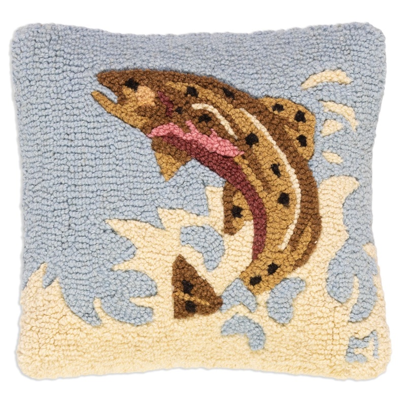 Leaping Brown Trout – 14″ x 14″