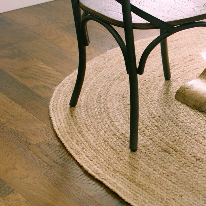 Natural Jute Rug Oval w/ Pad 60×96