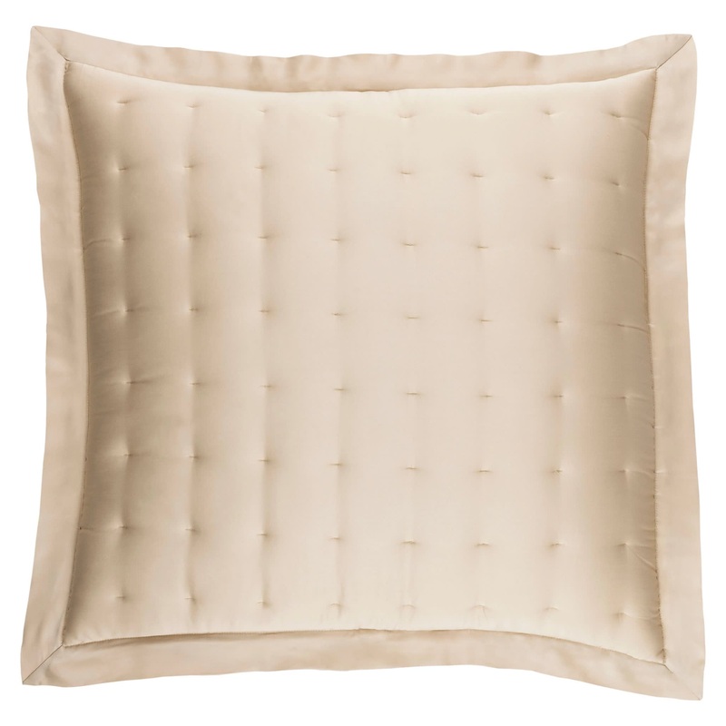 Silken Solid Puff Sham | Sand