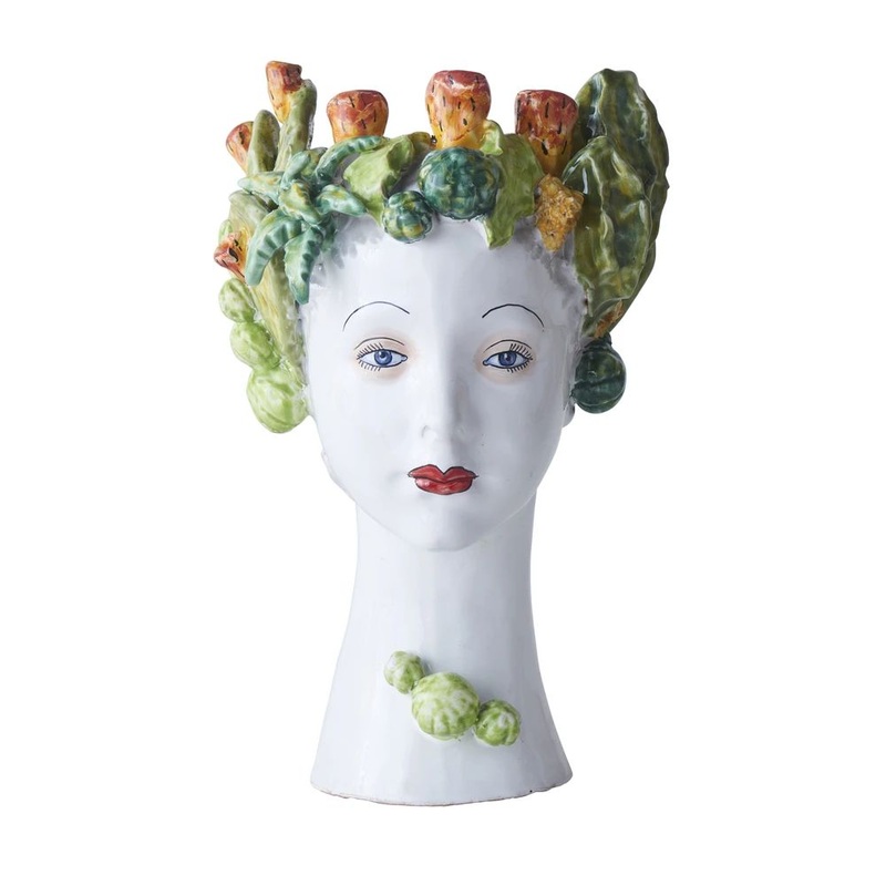 DONATELLO HEADS: Ceramic Head Vase – Succulent Decor