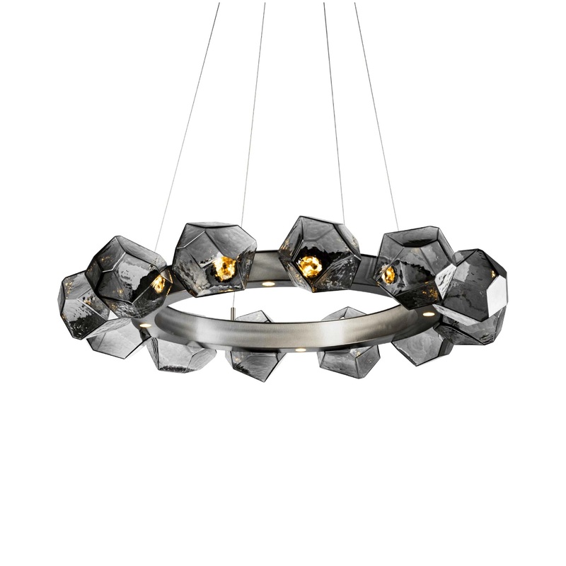 Gem Radial Ring LED Chandelier