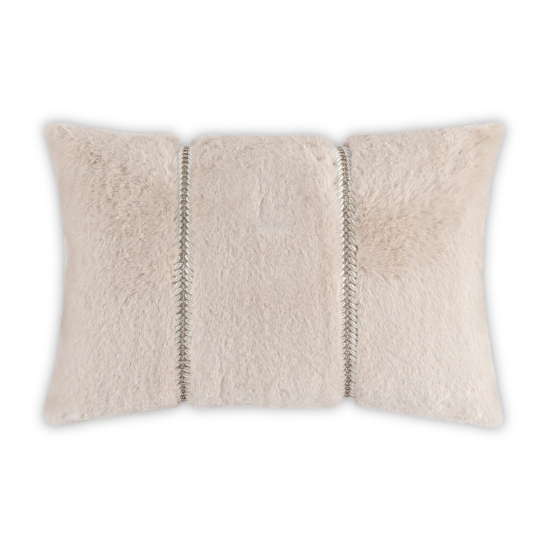 Lux Beige Fur Pillow