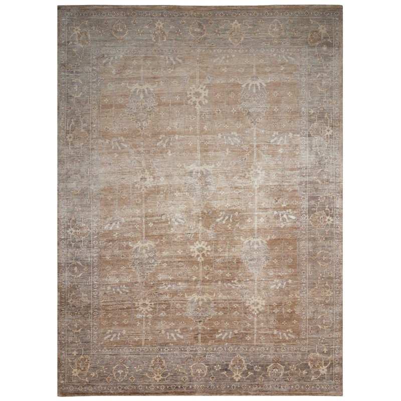 Nourison Aldora 9’9″ x 13’9″ Pewter Vintage Indoor Rug