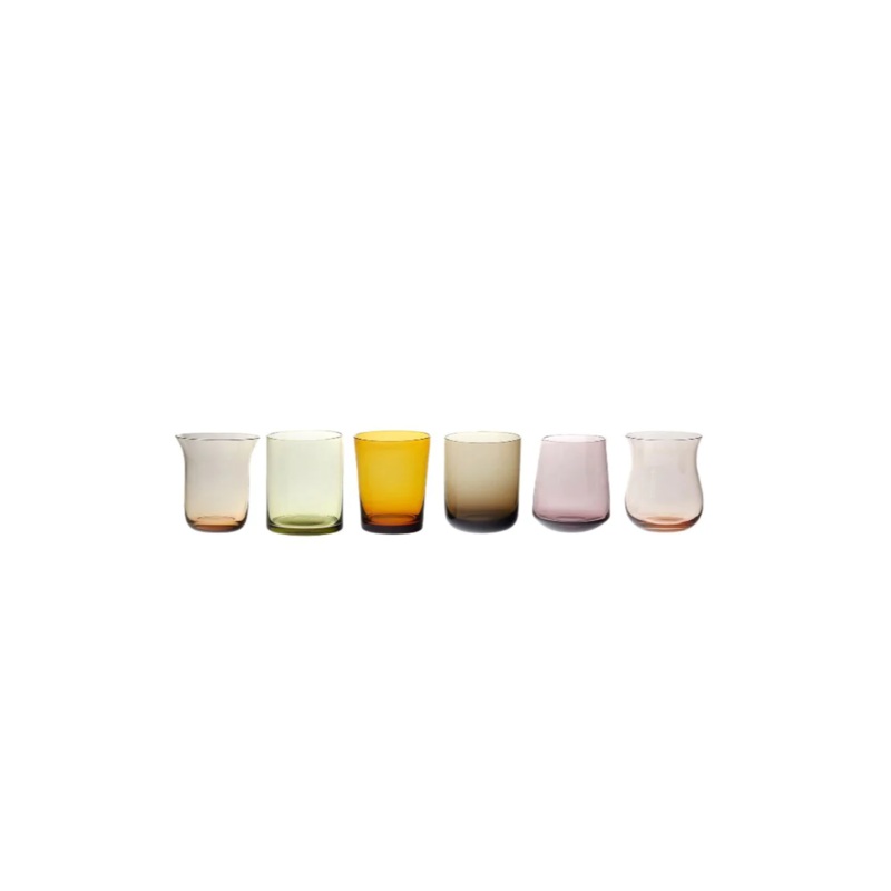 Set of 6 Liqueur Glasses – Amber