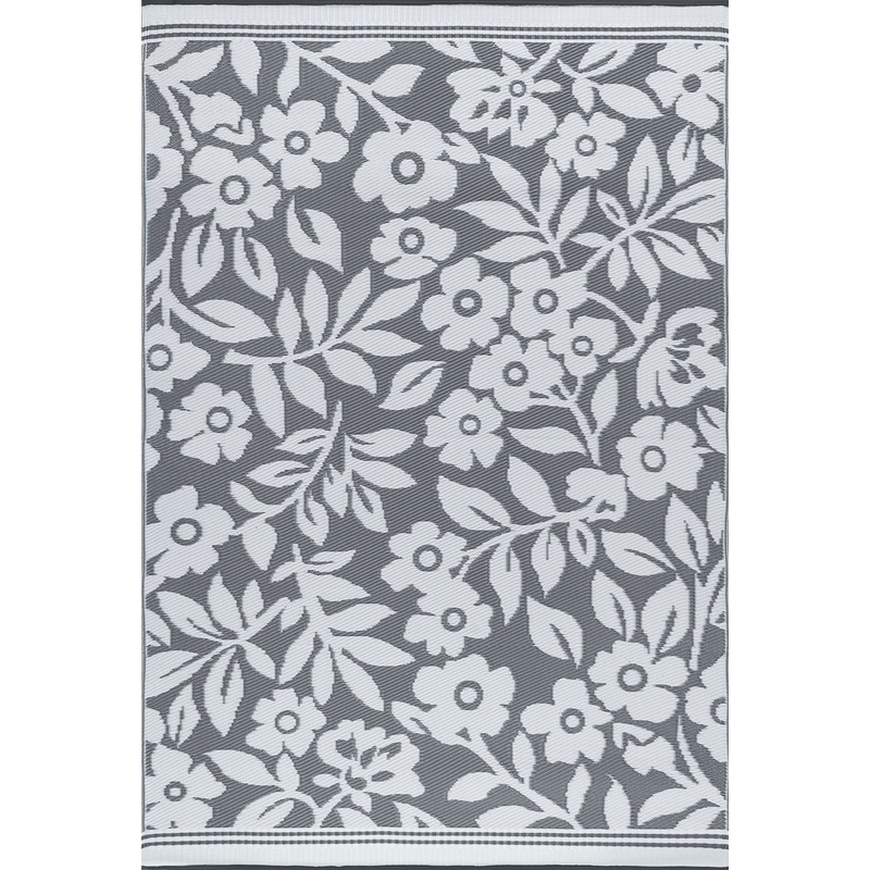 Tayse Floral Area Rug SUN10-Kaliyah Transitional Flat Weave Indoor/Outdoor Polypropylene