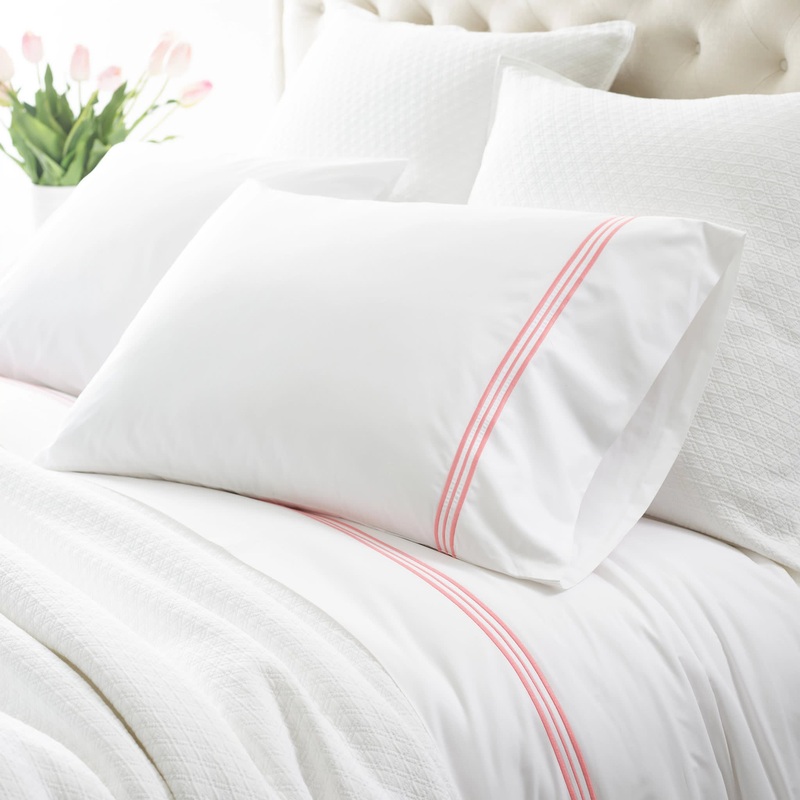 Trio Flat Sheet | Coral