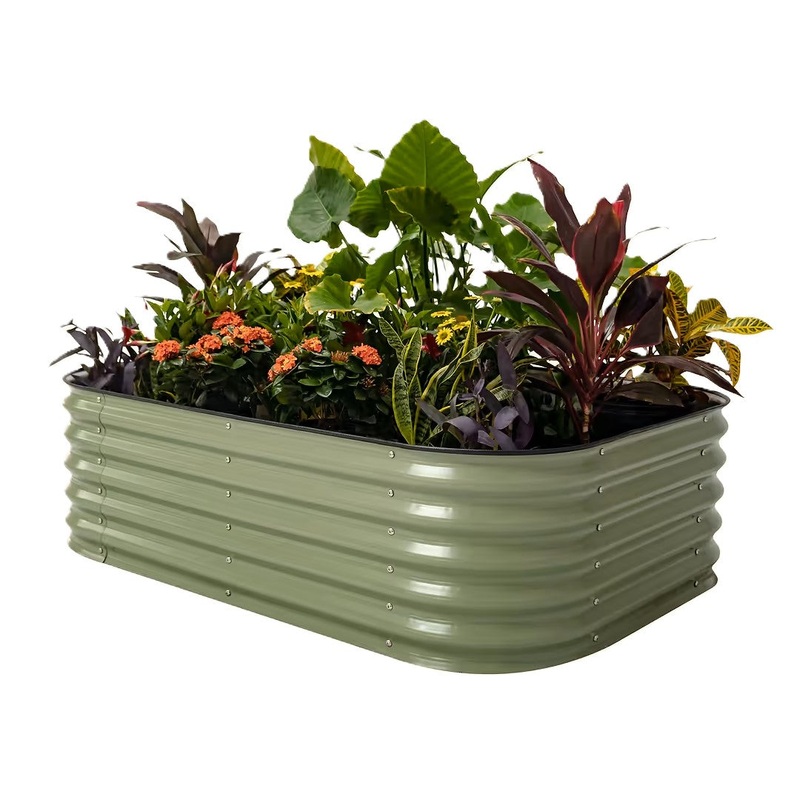 Vego Garden 17″ Tall Classic 6 In 1 Modular Metal Raised Garden Bed Kit