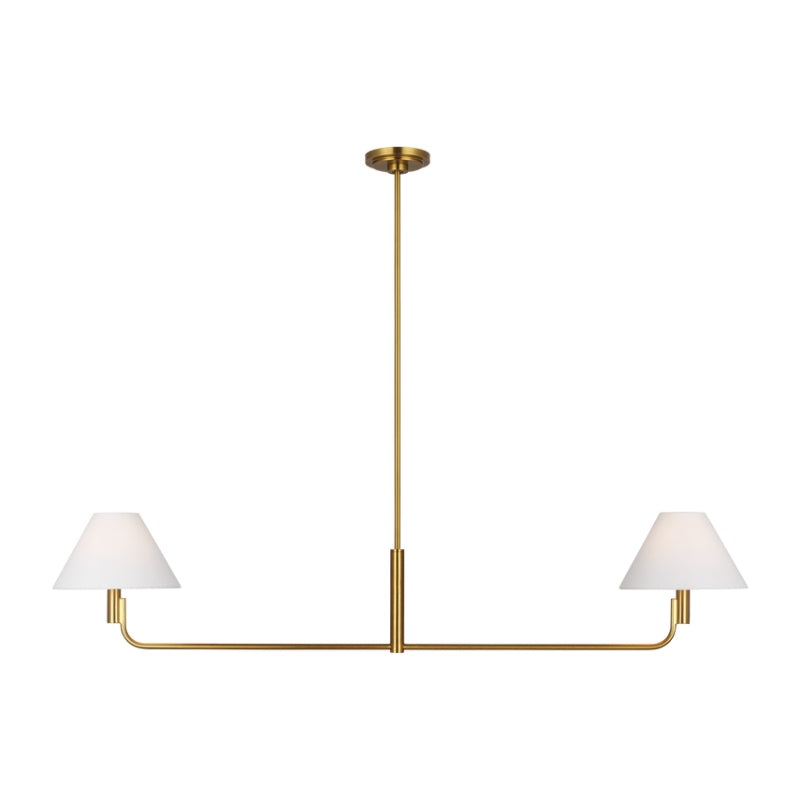 Visual Comfort SLC1022 Colfax 2-lt 55″ LED Medium Linear Chandelier