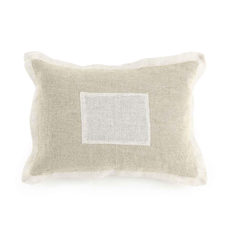 Lucas Cushion Cover Light Brown & Cream