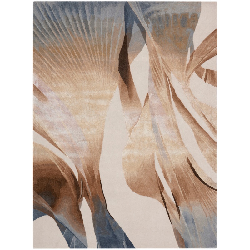 Nourison Prismatic 5’6″ x 7’5″ Sand Modern Indoor Rug