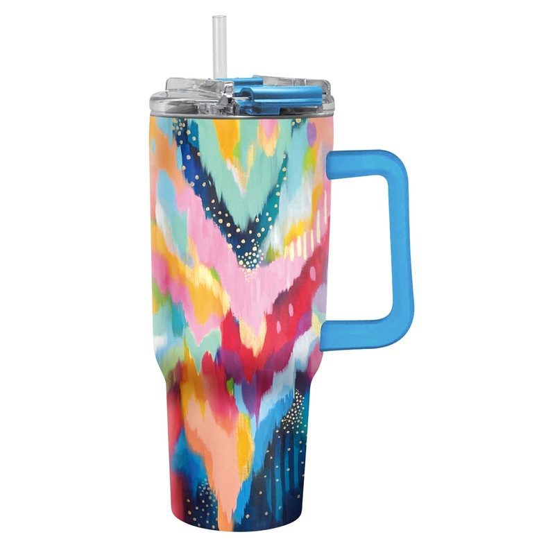30 oz Tumbler – EttaVee “Brush Strokes 100”