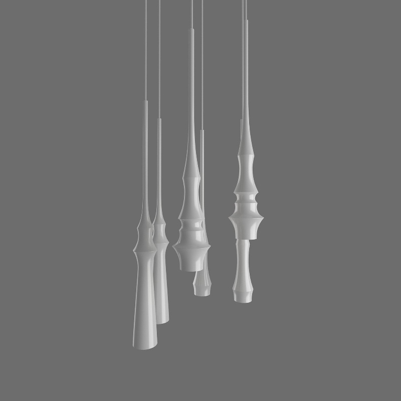 Bover Slend Set 6 Circular 6-lt 21″ LED Pendant