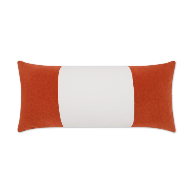 D.V. Kap 12″ x 24″ Outdoor Lumbar Pillow | Sundance Band Orange