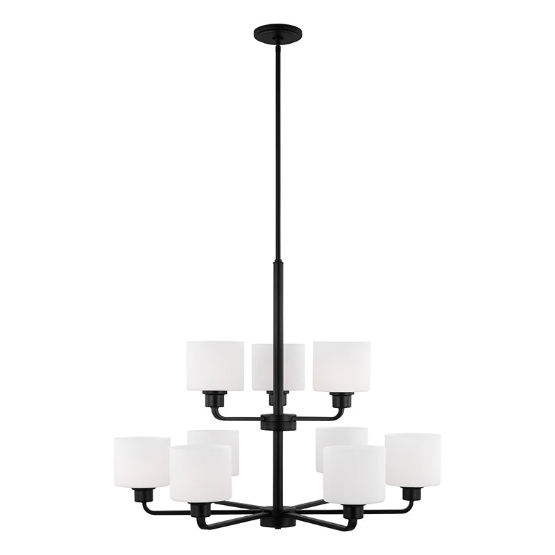 Generation 3128809EN3 Canfield 9-lt 31″ LED Chandelier