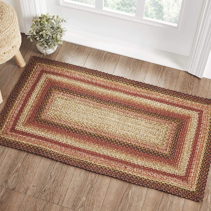 Ginger Spice Jute Rug Rect w/ Pad 27×48