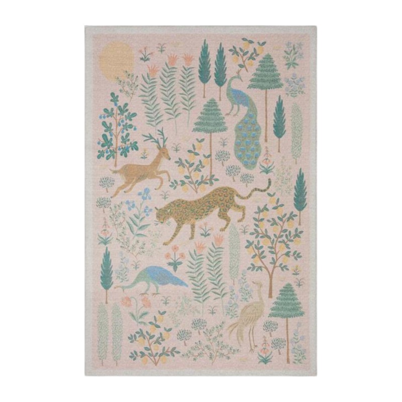 Rifle Paper Co. X Loloi/ Menagerie Les Fauves Blush Rug