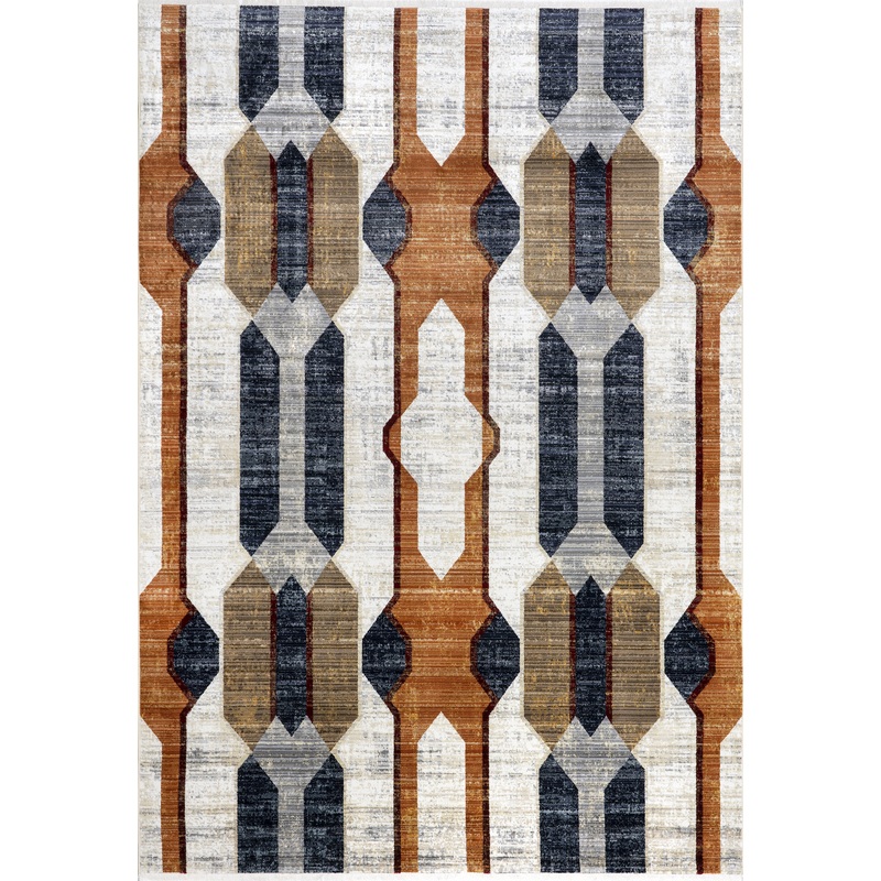 Laura Vintage Geometric Rug | Beige