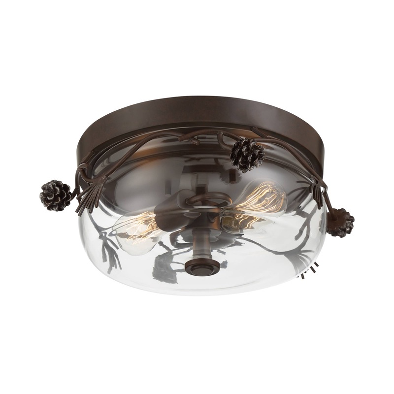 Ponderosa Ridge Outdoor Flush Mount Ceiling Light