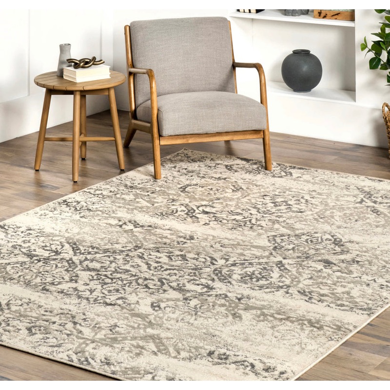 Vintage Freja Area Rug 5′ x 8′ – Beige