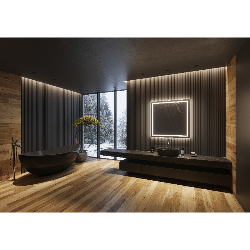 Paris Mirror Backlit Harmony 36 x 36 Square LED Mirror