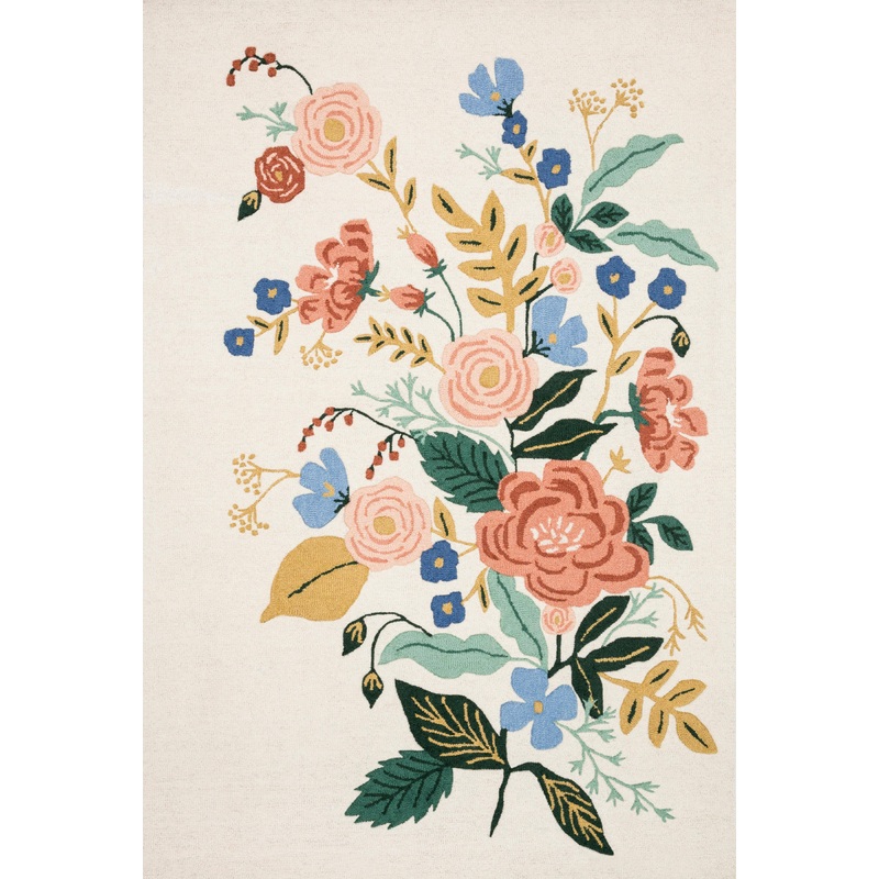 Rifle Paper Co. x Loloi Les Fleurs Rug | Ivory / Multi